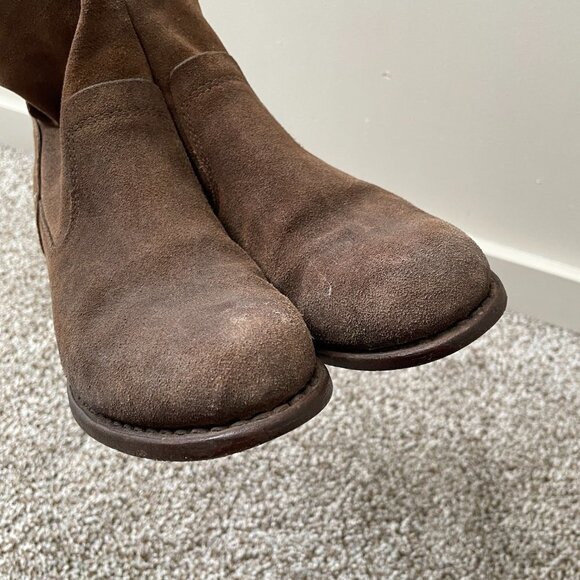 rag and bone | Brown Mercer Suede Slouch Ankle Boots - Size EU 37.5 - Picture 5 of 16
